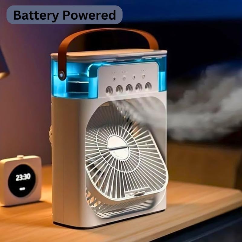 3-in-1 Mini AC – Fan, Humidifier & LED Glow