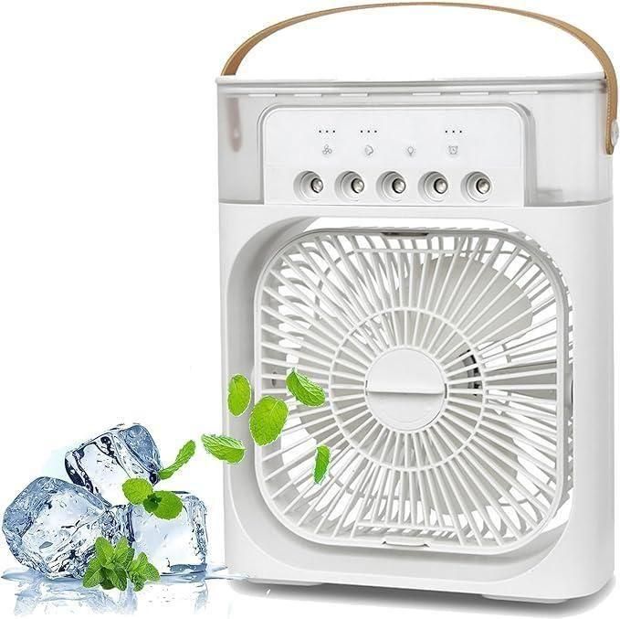 3-in-1 Mini AC – Fan, Humidifier & LED Glow