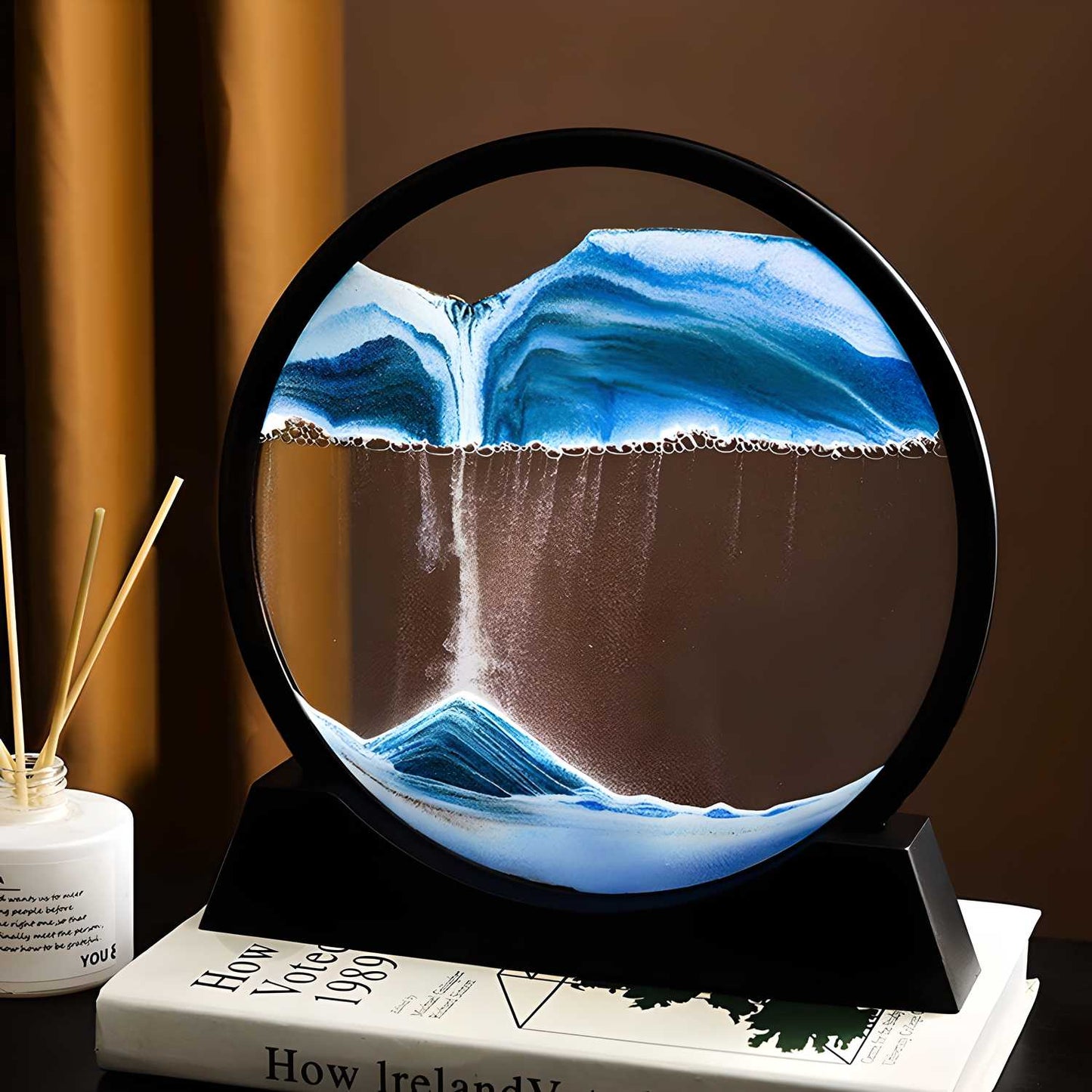 Ever-Changing Ocean in a Glass Art